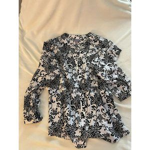 Laura Scott long sleeve blouse size L